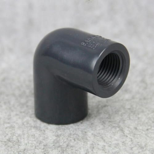 Winkelverbinder für Aquarien, Adapter für Wasserleitungen, Gartenbewässerung, 1 Stück, Schwarz, 1 Stück, 1–2 Zoll x ID 21,34 mm