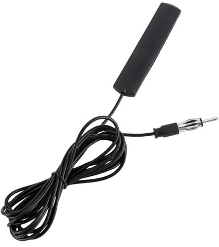 Asudaro Autoradio Antenne FM AM Scheibenantenne Patch 12V Universal Auto Fm Radio Antenne Patch 300CM Verlängerungskabel Autoradio Stereo Verstärkte Antenne für Autos Radio LKWs