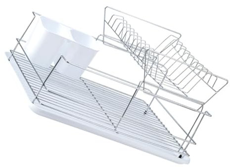 Cabilock Dish Drying Rack Storage Rack Stainless Steel Dish Tableware Kitchen Utensil Holder