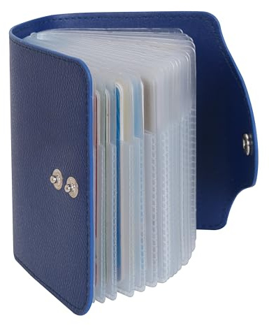 IHIGOGOFA Kreditkartenetui für Damen und Herren Kartenetui - 40 Karten (Blau)