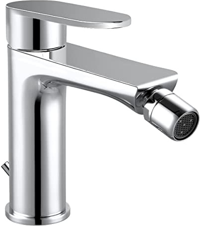 Yellowshop - Miscelatori rubinetterie bagno completo Winter lavabo bidet vasca e doccia incasso ed esterno in ottone cromato flessibile inox piletta clic-clack (Bidet)