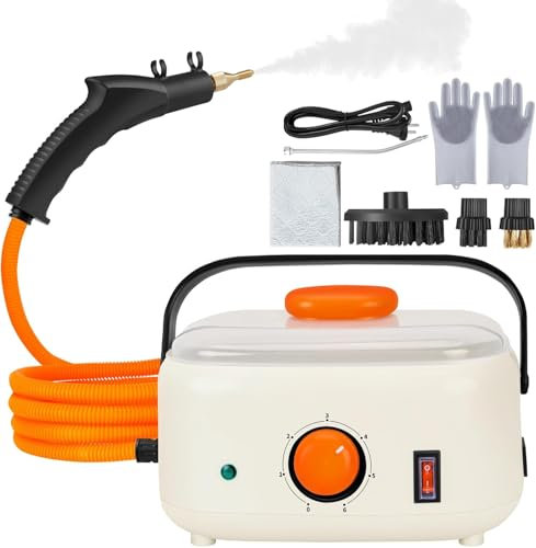 Cleaner de Vapor de Mano, máquina de Limpieza de Alta Temperatura de Alta presión de 2500 W, Limpiador de Vapor portátil de 1500 ml para el hogar, el automóvil, la Cocina, el baño, la Alfombra