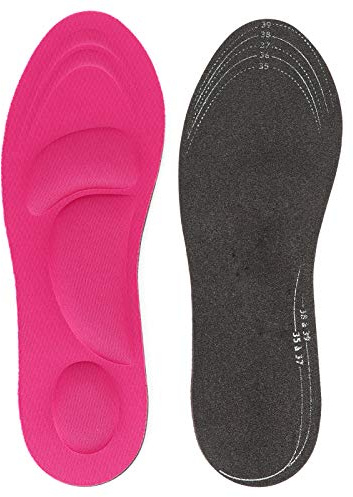Alomejor Plantillas Mujer Ergonomícas y Transpirables, con Soporte y Amortiguación Talón para Fascitis Plantar y Dolor Pies, Tallas 35-39