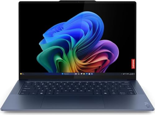 Lenovo Yoga Slim 7X Laptop with Snapdragon X Elite X1E-78-100 Processor, 14.5 “ 3K Touch OLED 1000nits Display, 32GB LPDDR5X-8448MT/s Memory, 1TB SSD, 1080P FHD/IR Hybrid Cam, Wi-Fi 7, and Win 11 Pro
