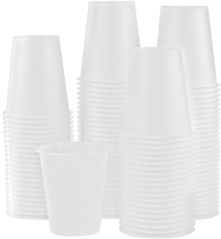 KEILEOHO Lot de 100 gobelets réutilisables en plastique de 360 ml, gobelets de fête, gobelets en plastique rigide pour fête, gobelets en plastique empilables, gobelets en plastique réutilisables