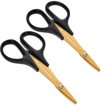 Gatuida 2 pièces Ciseaux Incurvés Précis pour Carrosserie Rc Outils Polyvalents Alliage pour Réparation de Modèles Voiture Avion et Camion Ergonomiques et Résistants Lot