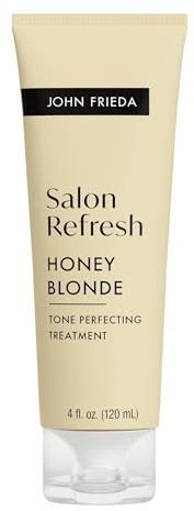 John Frieda Salon Blonde Honey Tone Perfecting Treatment with Protein-Peptide Complex, Hair Toner, Toner for Blonde Hair 4 fl oz