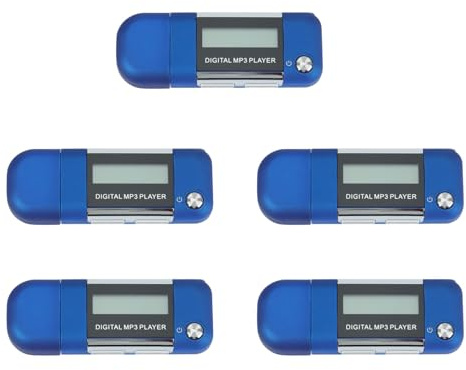 HWIREUIGT 5X Mp3 Player 4GB U Disk Music Player Supports Replaceable AAA Battery, Recording ()