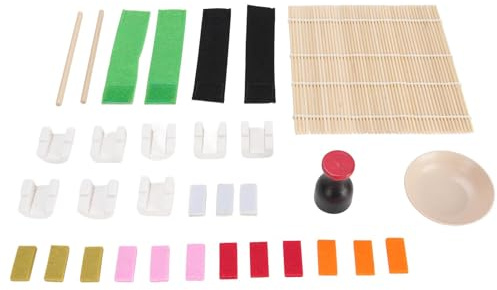 Generic Lekmat med Sushi för Barn med Köksredskap, Förbättrar Skicklighet och Koordination för Barn, Pedagogisk Leksak för åldrarna 3+