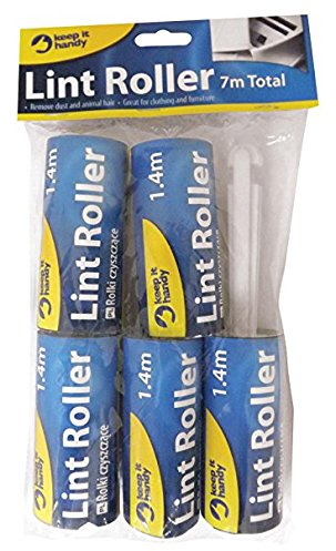 Clothes Fabric Furnishings Lint Roller with 4 Refill Rolls 5 x 1.4m - total 7mtr