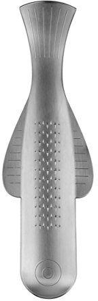 Alessi Boga VS06 Ginger Grater Steel AISI 430 Mat, Silver, 18.5 x 5.7 x 1.8 cm