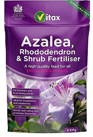 Wolvercroft Garden Centre Vitax Azalea Rhododendron & Shrub Fertiliser Pouch (0.9kg) X 2