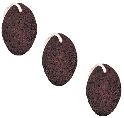 Natur Bimsstein aus Lava Stein, Extra Groß 10-12 cm, Fußpflege Ferse Pediküre Fersen Hornhaut Entferner Vulkanlava Vulkanstein Pumice Stone Vulkan, Hornhautentferner für Füße und Hände (3 Stück)