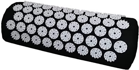 DoroSun Acupressure Massage Pillow Acupuncture Massager for Neck Back Head Pain Relief,Black