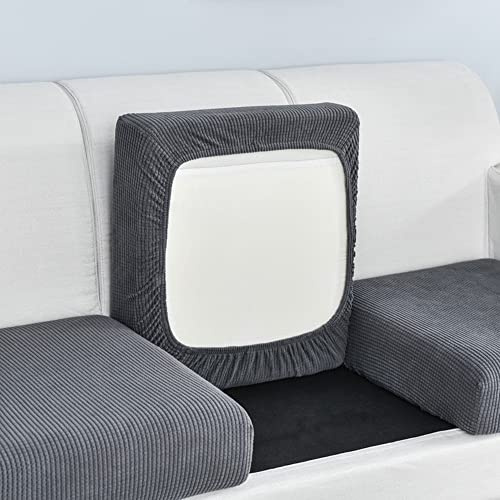 Elover Sofa Sitzkissenbezug-Hochelastischer Sitzbezug，Wohnzimmer Sofa Sitzbezug Möbelbezug rutschfest und weich, mit elastischem Boden