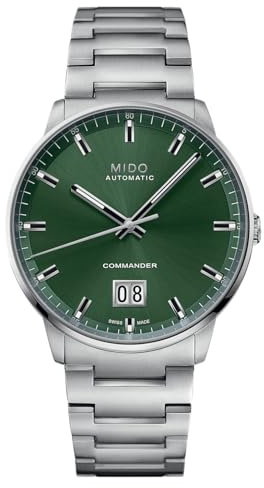 MIDO Orologio Commander Big Date M0216261109100, Grün, Modern
