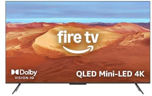 Amazon Ember 65 Mini-LED Series with Fire TV (newest model), QLED 4K UHD smart TV, Dolby Vision IQ, 144hz gaming mode, Ambient Experience, hands-free with Alexa