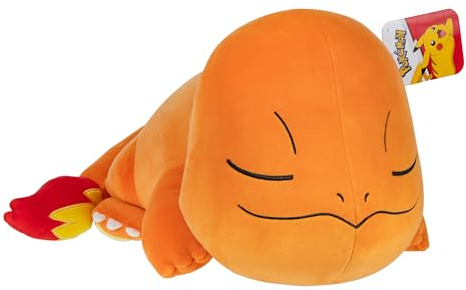 Pokémon PKW3883-45cm Schlafendes Plüsch - Glumanda, offizielles Plüsch