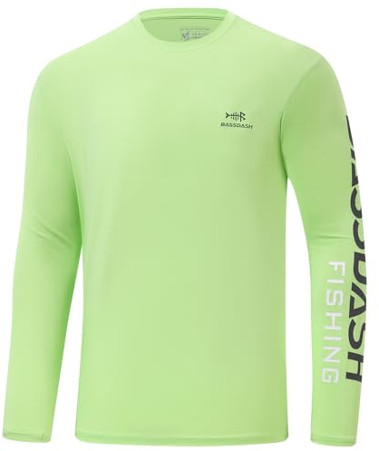 Bassdash Camiseta de Manga Larga para Hombre Camisetas de Pesca para Hombre protección Solar UV UPF 50+ Secado Rápido