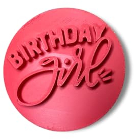 Birthday Girl Embosser/Stamp for Fondant, Icing, Cupcake, Cake, Cookie, Decoration