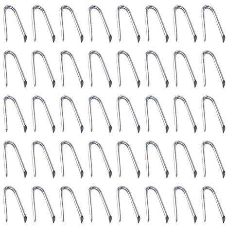 70 Pcs Small U Shaped Nails Fencing U Staples Wire Netting Staples Garden Fence Staples Outdoor Fencing Nails Heavy Duty Fence Nails