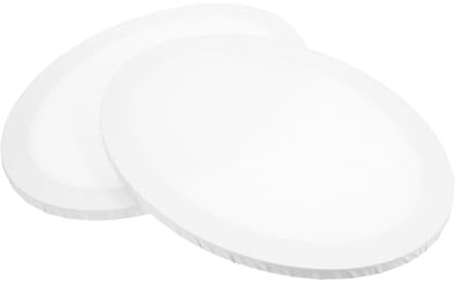 Tableau de Peinture Créative Ovale pour Élèves, Lot de 2, Blanc | Rentrée Scolaire, Toile à Peindre en Coton, Panneau de Peinture à L'huile, Panneau Fibre Densité