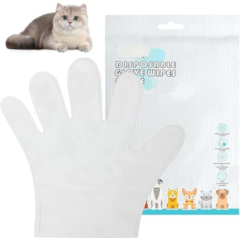 30 toallitas desodorantes para mascotas, guantes desechables para baño y tratamiento, para patas, piel, cara, orejas, glúteos y cuerpo