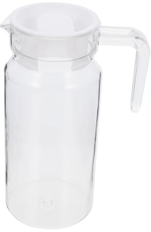 PHENOFICE Transparent Beer Jug Juice Kettle Stylish Beverage Serving Pitcher for Water Fruit Juice and Iced Tea Ideal for Everyday Use