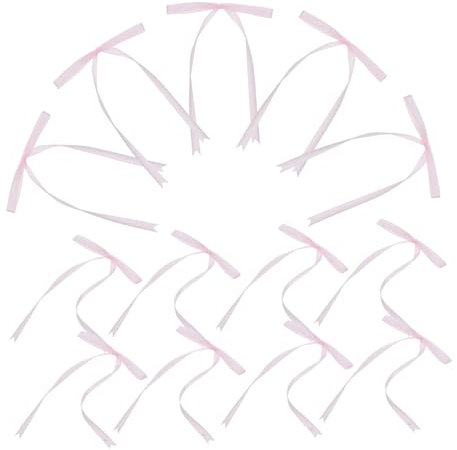 SECFOU 100stücke Twist-tie-schleifen Aus Polyester Für Heimwerkerarbeiten Dekorative Schleifen Für Geschenke Und Verpackungen Vorgebundene Baum-schmuck-accessoires