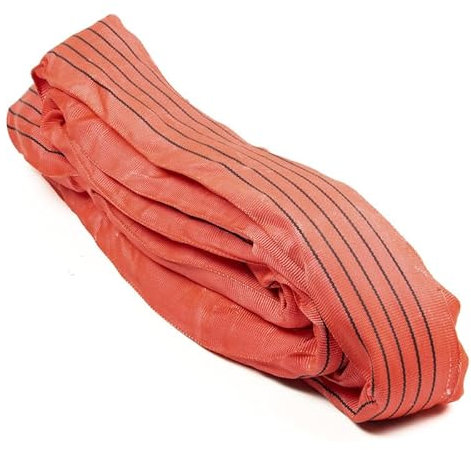 ALFA LOGISTIK Eslinga redonda de 4 m de circunferencia, capacidad de carga de 5 t – Eslingas redondas EN1492-2 – Correa redonda duradera de poliéster – Eslinga redonda 5t fuerza de carga