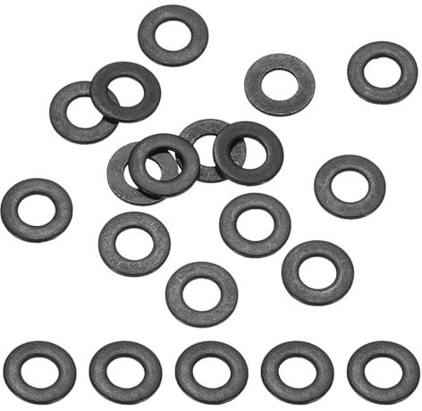 PATIKIL 80PCS Rondelles En Acier Inoxydable M4, Rondelles Plates Métriques M4x9x0.8mm Kit D’Assortiment D’Étanchéité En Acier Inoxydable 304 Anneau De Joint Pour Vis Boulons Automobile