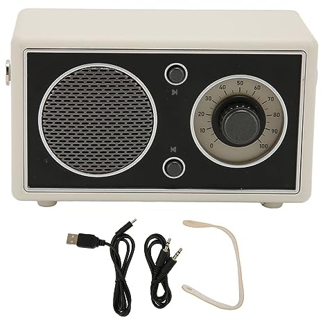 NutriEss Wireless Bluetooth Speaker Portable Outdoor BT 5.1 450mAh USB Rechargeable Speaker with BASS Sound AUX USB Memory Card Support Compact Lightweight for Travel Camping ABS Material (White)