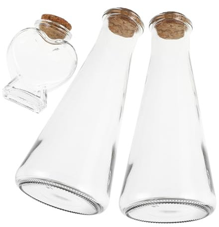 HOOTNEE 3piezas De Arena Para Bodas Botellas De Tapón De Corcho Para Mensajes De y Recuerdos Kit De
