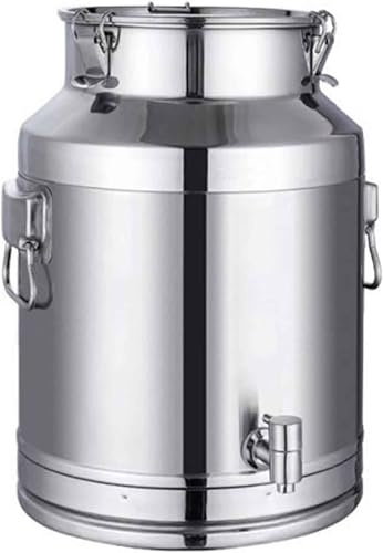 Farm Fresh Milk Transport Canister Sealed Lid & Faucet Milk Churn Pot Wine Bucket Water Barrel Oil & Tea Tank for Efficient Storage & Easy Pouring
