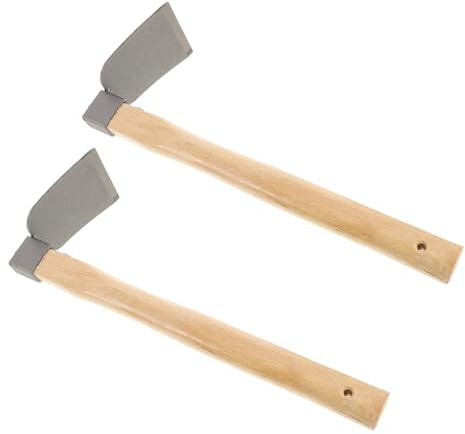 Toyvian 2pièces Houe De Jardin Manuelle avec Manche Bois Outil De Désherbage pour Plantation Et Entretien De Jardin Lot