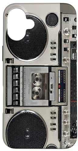 Vintage 80er Jahre Boombox Ghettoblaster Hülle für iPhone 16 Plus