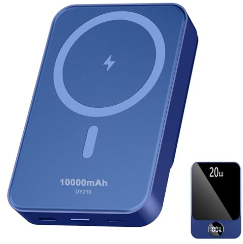 Magnetic Power Bank 10000mAh，20W Fast Charging Portable Charger, Wireless Power Bank with LED Display, Small USB-C Battery Pack with Mag-safe for iPhone 16/15 Plus/Pro/Max,14/13/12 Series 103