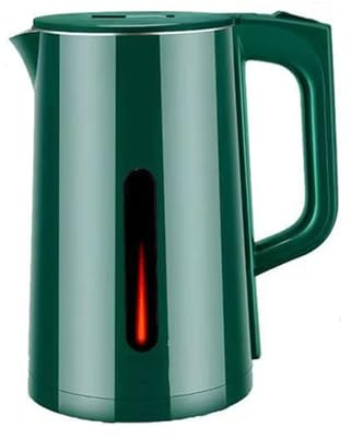 Générique Bouilloire Électrique À Ébullition Rapide en avec Filtre 304 en Acier Inoxydablebouilloire 3L 1500W Protection d'arrêt Automatique,Vert,3L