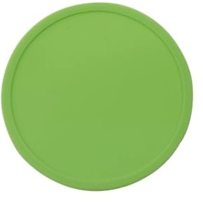 30 stycken halkfria underlägg för te- och kaffekoppar, cirkelform, isoleringsmatta i silikon för hushållsbord (grön, 0,3 x 10 cm)