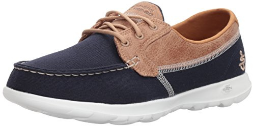 Skechers Women's Go Walk Lite-15430 Boat Shoe,navy,6 M US