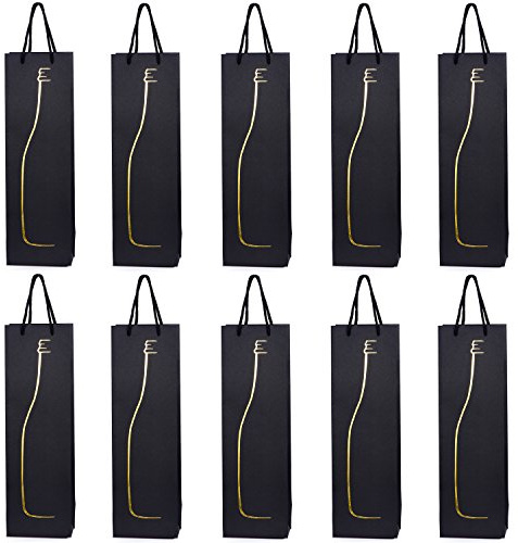 10 Flaschentüten Geschenktüten für Weingeschenke wie Wein Prosecco und Champagner