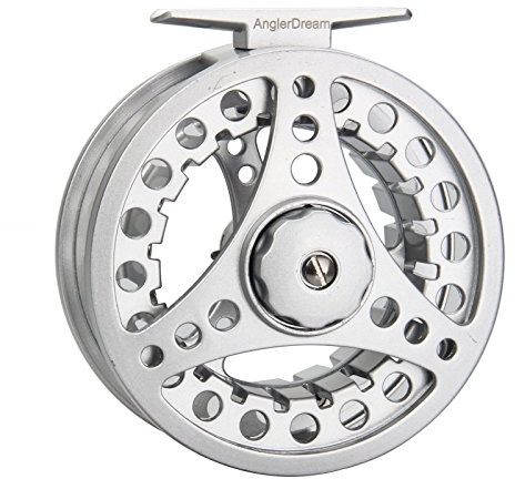 Angler Dream Fliegenrolle aus Aluminiumlegierung in Silber und Schwarz (1/2WT 3/4WT 5/6WT 7/8WT)