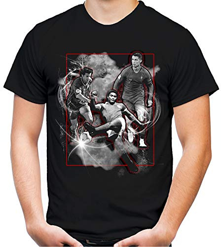 Portugal Legenden Männer und Herren T-Shirt | Fussball Trikot Fan