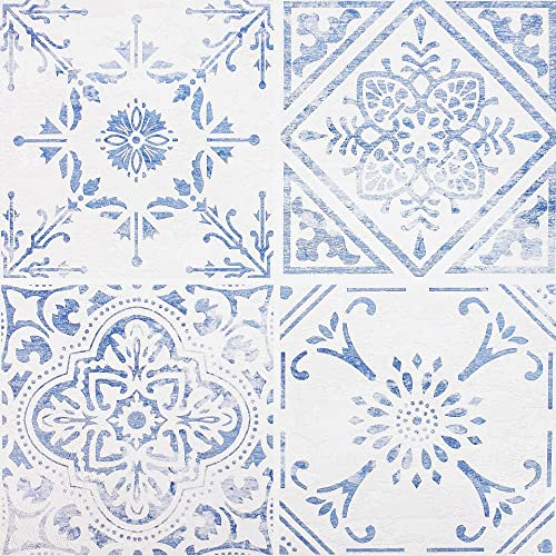 DecoMeister Suelo Vinilo Autoadhesivo Baldosas Decorativas Adhesivas Azulejos Impermeables Para Cocina Baño Pegatinas Vinílicas de PVC Losetas Lavables 1m² – 11 Piezas | 30,5 x 30,5 cm