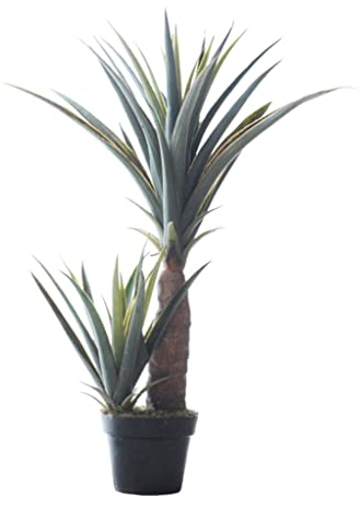 ZQDMYT Gefälschte Pflanzen Lebensleine gefälschte Pflanzen Agave, gefälschte Tropische Palme im Topf, Moderne Dekoration Kunstrimische Pflanze for den Innenbereich Grün (Color : 35.4)
