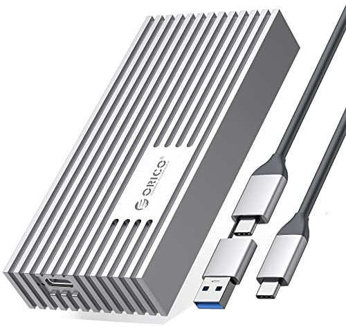 ORICO 40Gbps M.2 NVMe SSD Gehäuse für Thunderbolt 4/3, USB 4/3.2/3.1/3.0/2.0, ASM2464PD, Ganz aus Aluminium M.2 SSD Gehäuse für PCIe 2280 M-Key (B+M Key) SSD, NVMe Adapter bis zu 2800 MB/s- M234SV