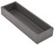 NINKA 2289.11 10111 Connect Schubladen Ordnungssystem, Besteckeinsatz 1-Fach Basisschale klein 30x10x5cm, Kunststoff dunkelgrau, Silber, 300 mm