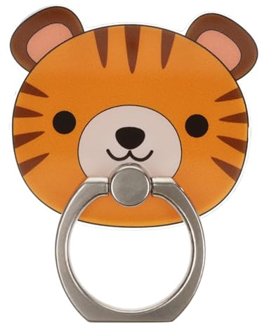 Tiger Animal Cute Phone Ring Holder Grip Finger 360 Mount Stand Mobile Universal Loop for All Smartphones