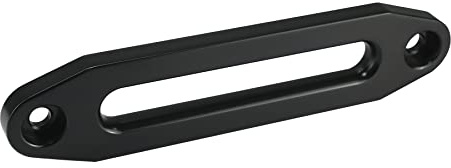 Ucreative Aluminum Hawse Fairlead for 8000-13000 LBs Winch 10 (254mm) Mount Glossy (Black)