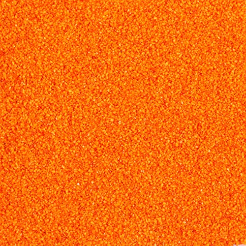 naninoa FARBSAND Dekosand. Bunter farbiger Bastelsand Sand 1 kg NEON ORANGE